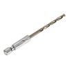 sourcing map 1/4" Hex Shank Drill Bit 9/64" Gold Oxide