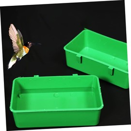 Generic 2pcs Parrot Shower Bath Tub Pet Supply Shower Basin for Birds Ingenious Design to Stress for Indoor and Outdoor Use Safe Portable Bathing Accessory