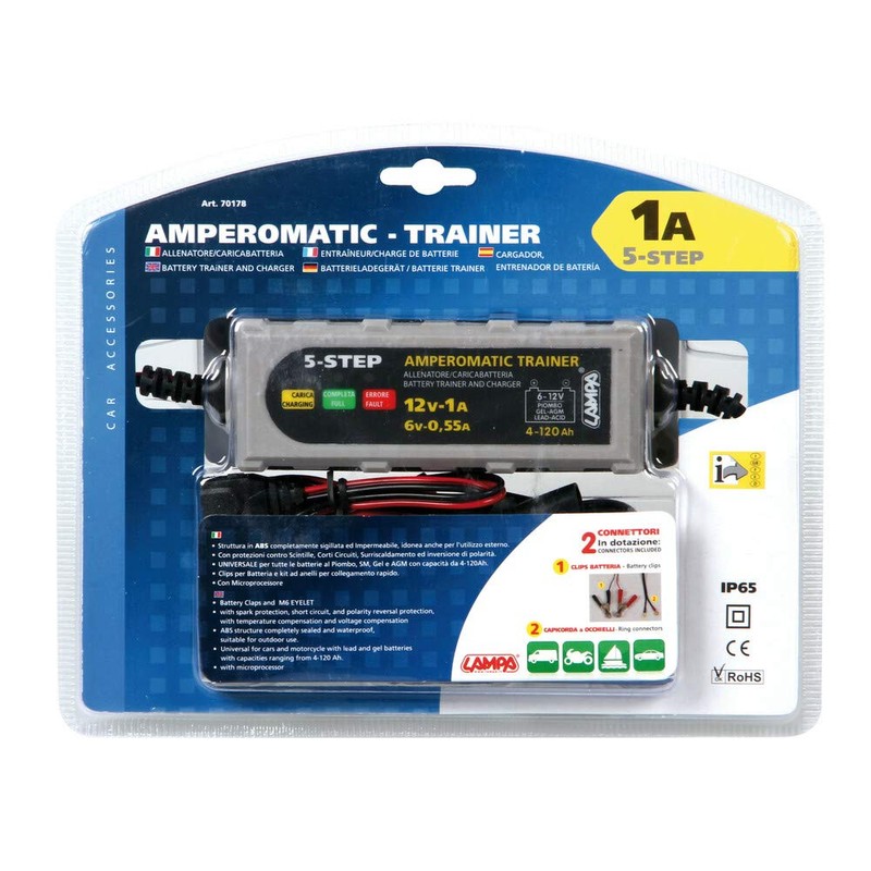 Lampa 70178 Amperomatic Akku-Trainer, 6/12 V, 0,55/1 A