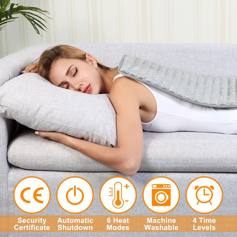Heating pad, Electric Heat Pad with Automatic Switch-Off and 6