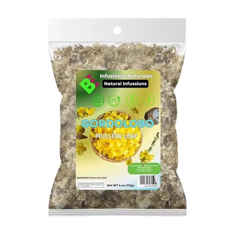 B-EXPERTS GORDOLOBO TE-Mullein Flower Herbs (4 Oz) / Gordolobo flor