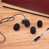10 Piece Black L30mm x D8mm Mini Microphone Headset Windscreen