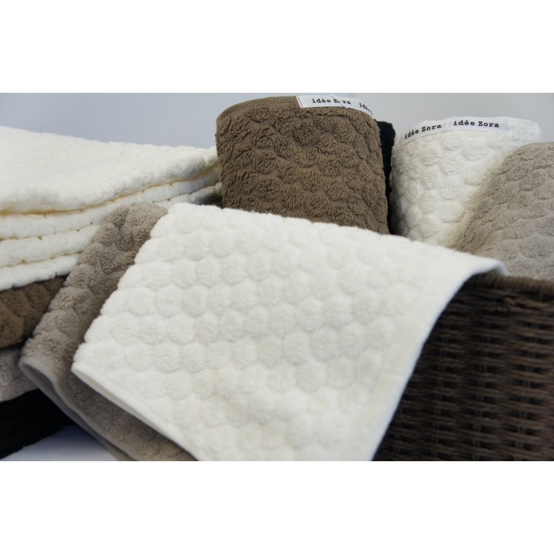 Washcloth uxossyutaoru ideazora Dots Brown