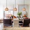 AyshwillDec 3 Pack Woven Pendant Light Boho Chandelier Dome Rustic