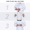80 Pieces Ball Buttons for Chef Jackets, Round Buttons, Chef