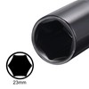 sourcing map 1/2" Drive by 23mm Deep Impact Socket, Heat-Treated