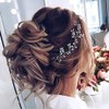 GENBREE Diadema para el pelo de boda con diamantes de