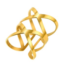 PROSTEEL Midi Rings Set 5/7/14/28 Pieces Knuckle Rings for Women Girls 1 mm Ankle Rings Stacking Rings Midi Finger Rings Set Stainless Steel / 18 K Gold-Plated Women's Jewellery Accessory Size 45-62,