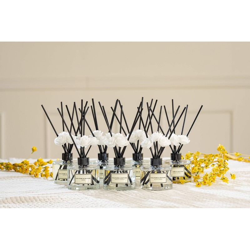 CULTURE & NATURE Reed Diffuser Set 6.7oz (200ml) Lime Basil