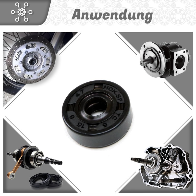 Parts and Parts Shaft Seal 5 x 15 x 6