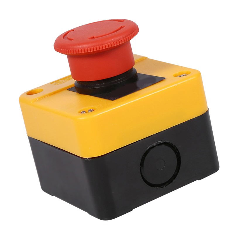 Emergency Stop Button Switch, AC 690V 10A Red Sign Emergency