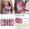 Eheartsgir Hummingbird Cherry Blossom Bible Covers Carrying Case for Women