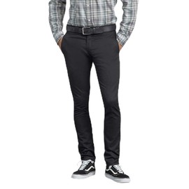 Skinny Fit Work Pants, Black, 36 30