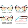 5-pack Blue Light Blocking Reading Glasses for Women Yellow Tinted