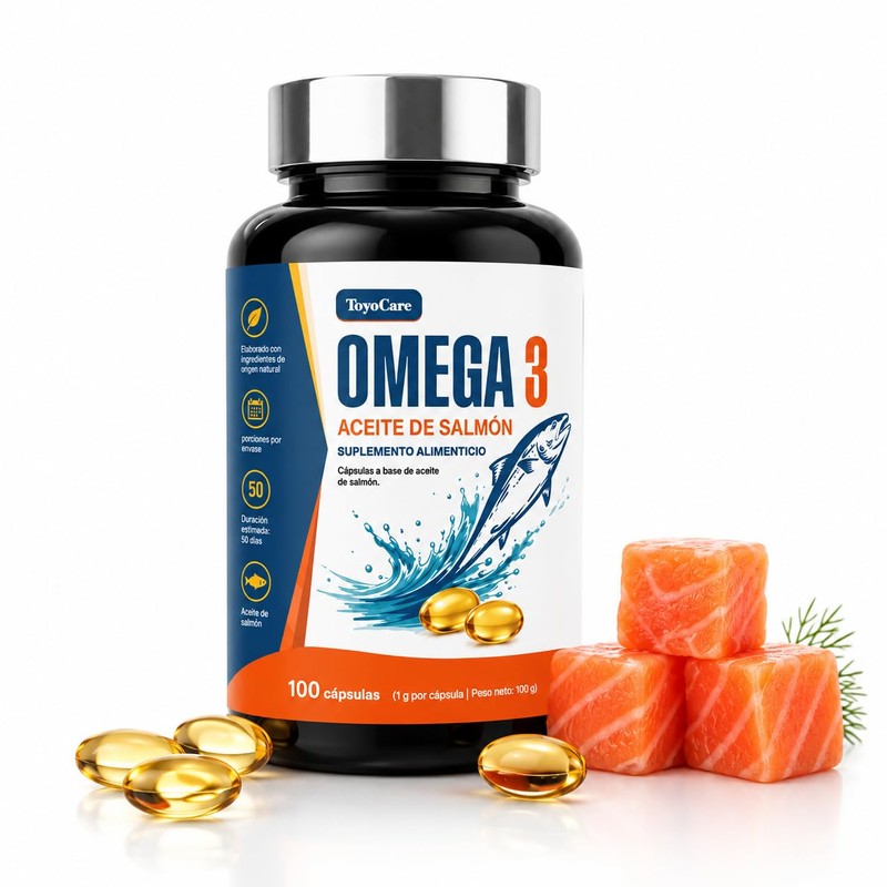 Omega 3 Aceite de Salmón con EPA y DHA, 100