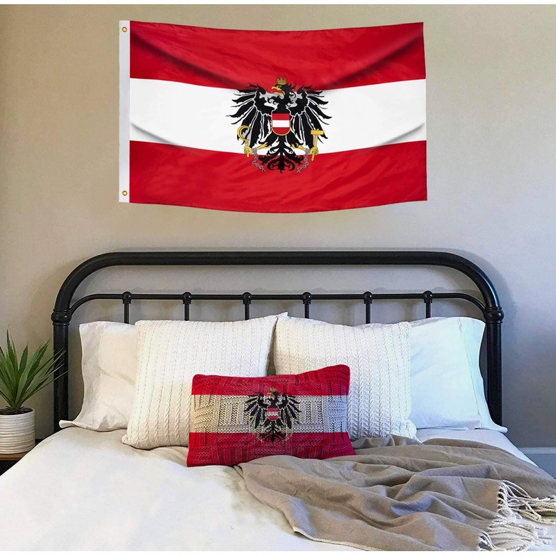 DANF Austria Flag 3x5 Ft - 100D Thicker Polyester -