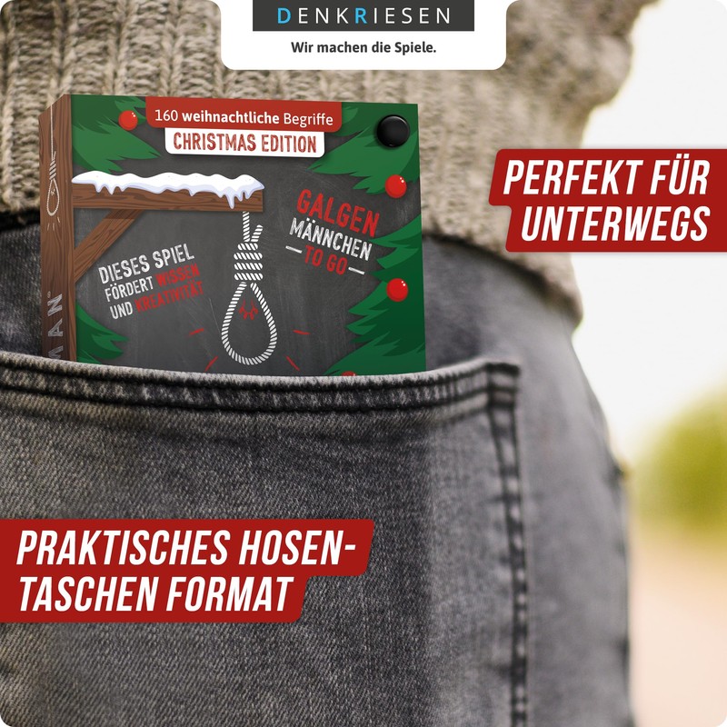 DENKRIESEN - Hangman - Christmas Edition - Hangman to Go