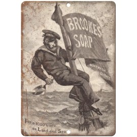 Pears Bath Soap Home Beauty Ad 12" x 9" Reproduction Metal Sign ZF36