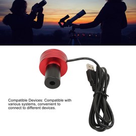 Electronic Telescope Eyepiece,Electronic Eyepiece Camera,2 Million Pixel Astronomy Camera Electronic Digital Eyepiece USB Port 1920x1080 5P9967F Aluminium Alloy Eyepiece Camera