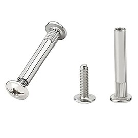 20 Pieces Connecting Screws Bolts M4 Metal Furniture Connectors Screws for Furniture Frames Cupboard Wood Boards Connecting Screws