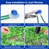 COZCLAM 100 Pegs & 5 Cable Connectors for Robotic Lawnmower