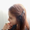 Ruihfas 2Pcs Korean Camellia Flower Hair Ties and 2Pcs Camellia
