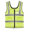 WurdeWindig High Visibility Safety Vest, Breathable Zipper Design with Dual