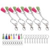 Key Chain Tassel Set Mixed Color Zinc Alloy Mobile Phone
