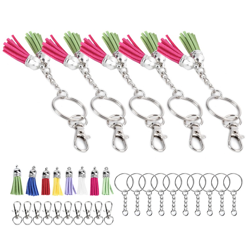 Key Chain Tassel Set Mixed Color Zinc Alloy Mobile Phone