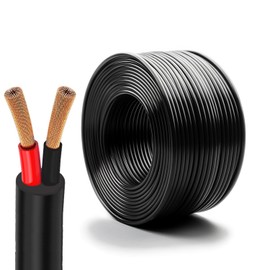 20 Gauge 2 Conductor Electrical Wire, 20AWG 32.8FT/10M Stranded PVC Cord Oxygen-Free Copper Cable, 20/2 Pure Copper Hookup Wire, Flexible Extension Cord (20AWG-2C-32.8FT)