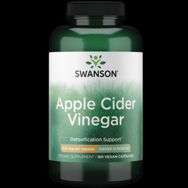 Swanson Herbal Supplements High Potency Apple Cider Vinegar 625 mg Capsule 180ct
