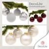 DecoLite: Glass Christmas Tree Baubles, Diameter 10 cm (Pack of