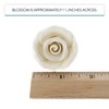 Global Sugar Art Rose Premium White, Unwired, Medium Sugar Flowers,