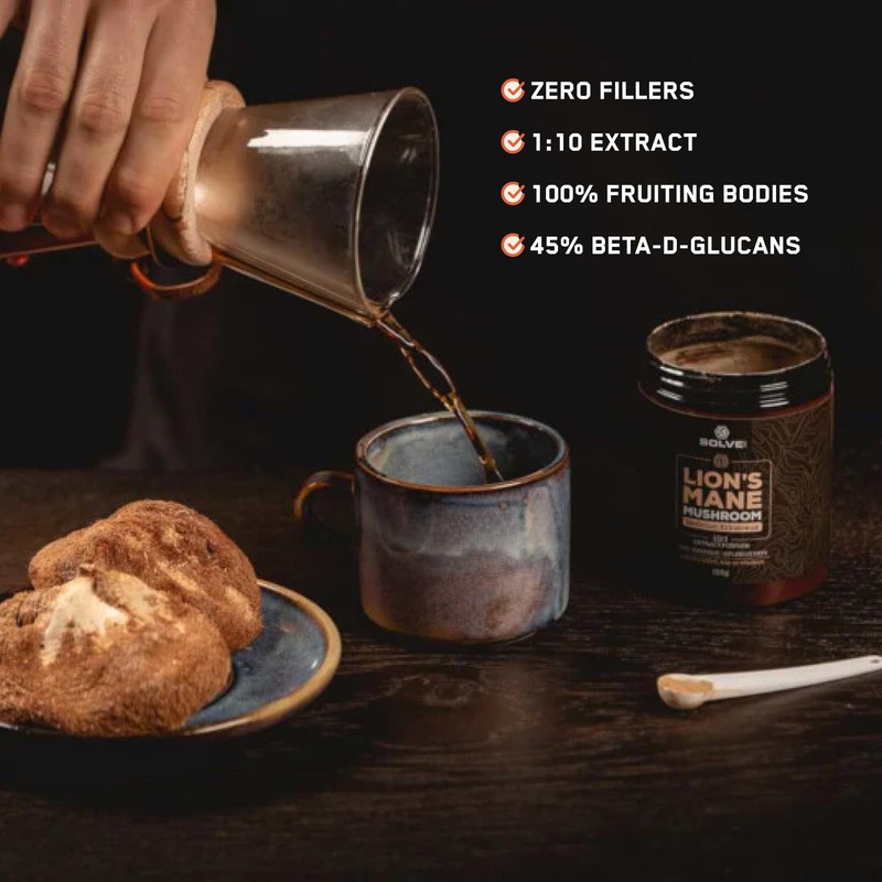 SOLVE Labs® ● Premium Lion's Mane Extract Powder ● 100%