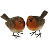 London Ornaments LO16043 Set of 2 Robins
