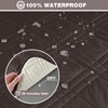 TAOCOCO 100% Waterproof Oversized Loveseat Recliner Cover, Non Slip Split