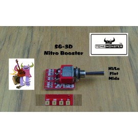 GUITAR FUEL TONE MONSTER TONE MONSTER SG3D NITRO BOOSTER HARNESS Guitar Bass Active Hi/Lo~Flat Boost~Mids