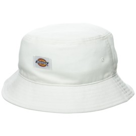 Dickies Men's Twill Bucket Hat, White, AL