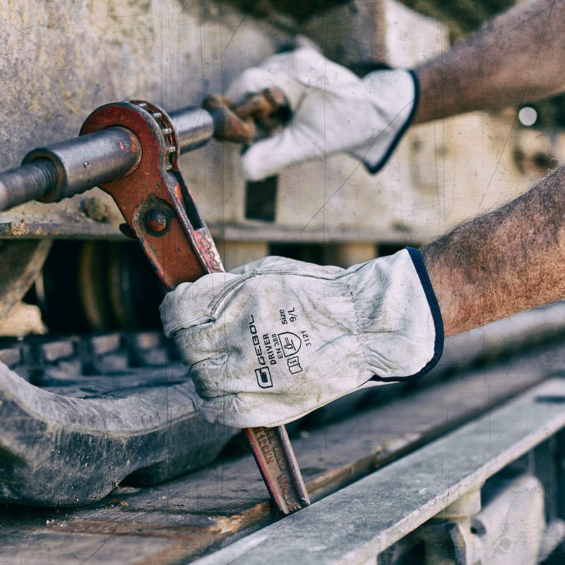 Gebol Driver | High Resistance Leather Work Gloves | Leather