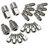 20PCS Euro Air Line Hose 1/4'' Quick Release Fitting Set