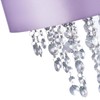 Modern and Eye-Catching Lilac Satin Fabric Pendant Light Shade with