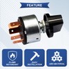 Xiatiaosann 2 Pcs Rotary Selector Switch 12A 250V/16A 125V 4
