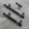 Alzassbg 10 Pack Black and Silver Cabinet Pulls, 10 Inch(254mm)