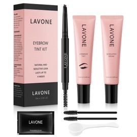 Eyebrow Color Kit with Brow Color & Eyebrow Pencil, 2-in-1 Natural Effects Eyebrow Makeup Set, Easy & Safe to Use 10ml - Blonde