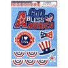 Large USA Flag Patriotic Window Clings