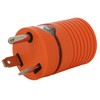 AC WORKS [ADTTL1420] Generator Locking Adapter RV 30Amp TT-30P Plug