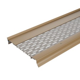 WATERLOCK Goldguard Micromesh 5"" Gutter Covers System for Leaf Protection Featuring Stainless Steel Mesh Aluminum Gutter Guards Leaf Guards for Gutters - Made in The USA (Wicker - 11""Sample)