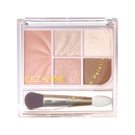 Cezanne Face Eye Palette 01 Pure Coral, 0.1 oz (2.85 g), For Cheek & Eye Makeup In One Palette