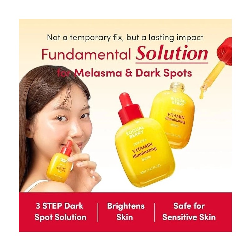 Suero Bakuchiol Vitamina C EQQUALBERRY 30 ml - Iluminador y