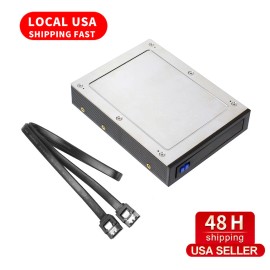 XT-XINTE 2.5" Internal Floppy Bay SATA III Tray-Less Mobile Rack for HDD SSD Hard Drive